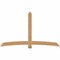 Ekena Millwork Bellingham Timber Gable Bracket, Western Red Cedar, 96"W x 56"H x 5 1/2"D x 5 1/2"F, 14/12 Pitch GBW096X56X0606BEL00SWR - alternate 1